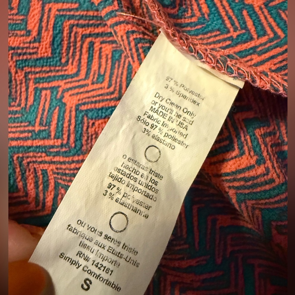 LuLaRoe Zigzag Fringe Kimono Cardigan Boho Festival Layer S - Picture 6 of 6